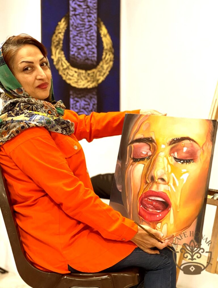 نقاشی هایپرئال هنرجوی کافه هنر کرج