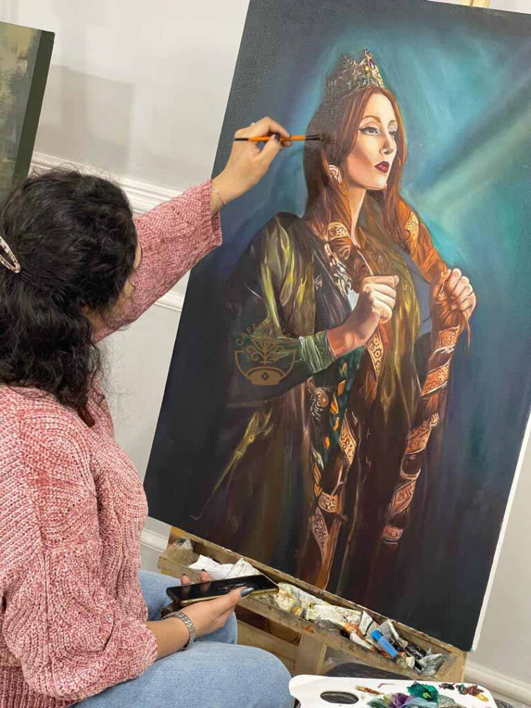 آموزش نقاشی حضوری رنگ و روغن